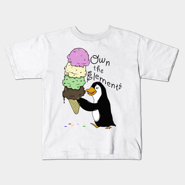 OTE Penguins Summer Treat Kids T-Shirt by OwnTheElementsClothing